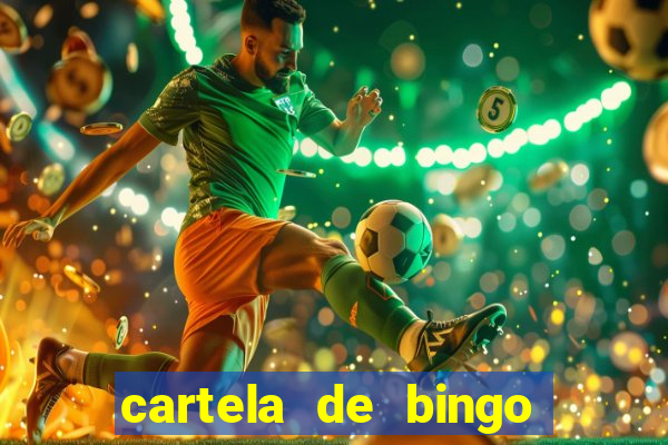 cartela de bingo pra imprimir